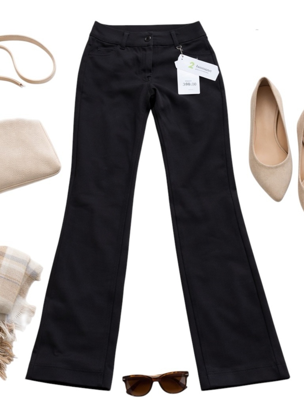 Athleta Ponte Skinny Pants Black Size 2 Stretch Career Workwear Pull On NWT NEW